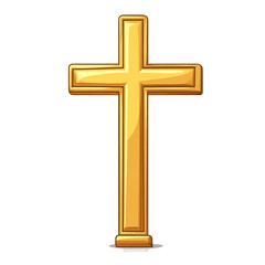 Golden Cross Symbol of Faith and Hope Divine Light Spiritual Icon