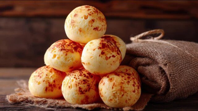 baked cheese bread also known as 'p&atilde;o de queijo'