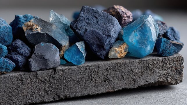 Crushed cobalt against matte black backdrop highlighting mining tensions