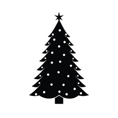 christmas tree vector illustration