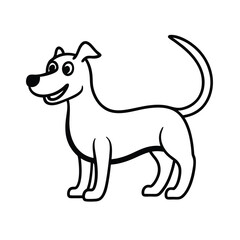 vector illustration of a dog