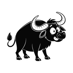 Buffalo silhouette Vector illustrator