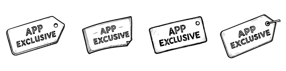App Exclusive Tags in Various Styles  