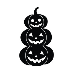 halloween pumpkin and bats