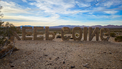Keep Going Desert Motivation