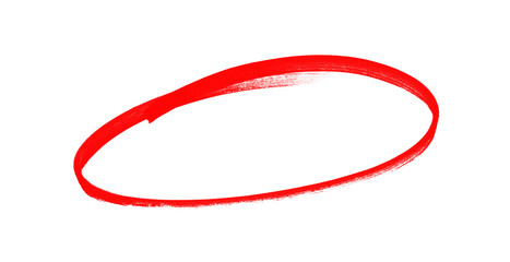 hand drawing different circles isolated on the transparent background, Handwritten red circle. For marking text, numbers, marker pen, hand-drawn doodle grunge circle highlights	