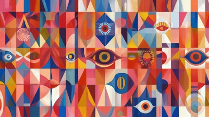 Colorful design for panel