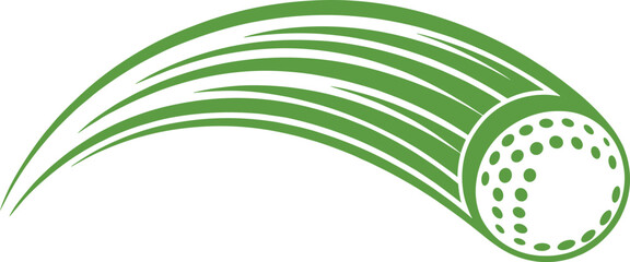 golf ball motion line  symbol vector illustration