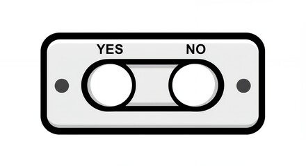 Fototapeta premium Dual choice electrical switch illustration