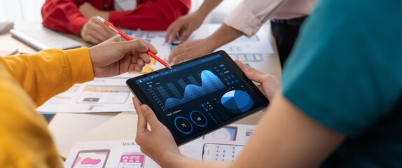 Business data dashboard provide brisk business intelligence analytic for marketing strategy planning