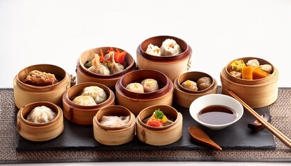 Assorted Dim sum overview