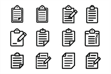 Paste icon set