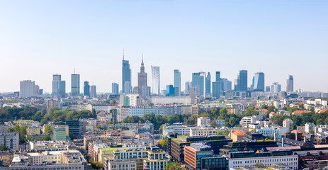 Warszawa, widok na miasto z okolic mostu Świętokrzyskiego © hunter76