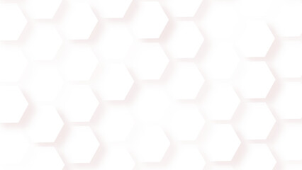 Fototapeta premium Abstract modern hexagon background. White honeycomb background. Vector art illustration.