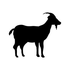 Goat Silhouette Vector Illustration