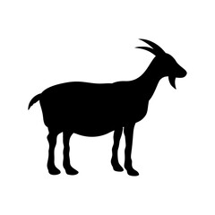 Goat Silhouette Vector Illustration
