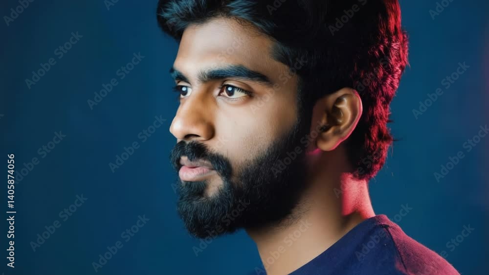 Poster close-up shot of a man with a beard.