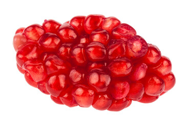 Pomegranate isolated on white background.
