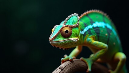 Obraz premium Stunning Close-up of a Chameleon