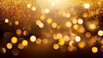 Golden Bokeh Background