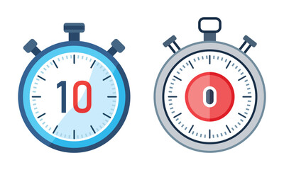 Stopwatch Timer Vector Illustration