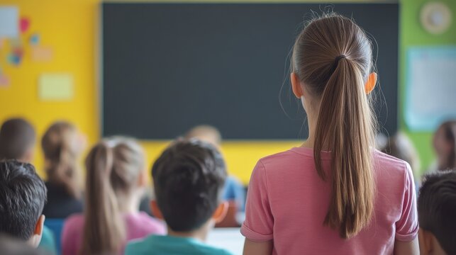 Teacher explaining lesson on video call. Featuring remote education and online learning