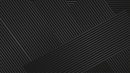 Abstract black background with diagonal lines. Modern black abstract vector texture.