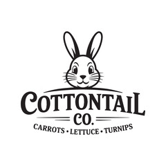 Happy Easter Design, Cottontail carrots  ,Easter Quotes Design, Easter ornament, easter typography, Easter t-shirt Design, Easter vector, Easter ornament