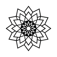 Winter snowflake art, a cold vector design