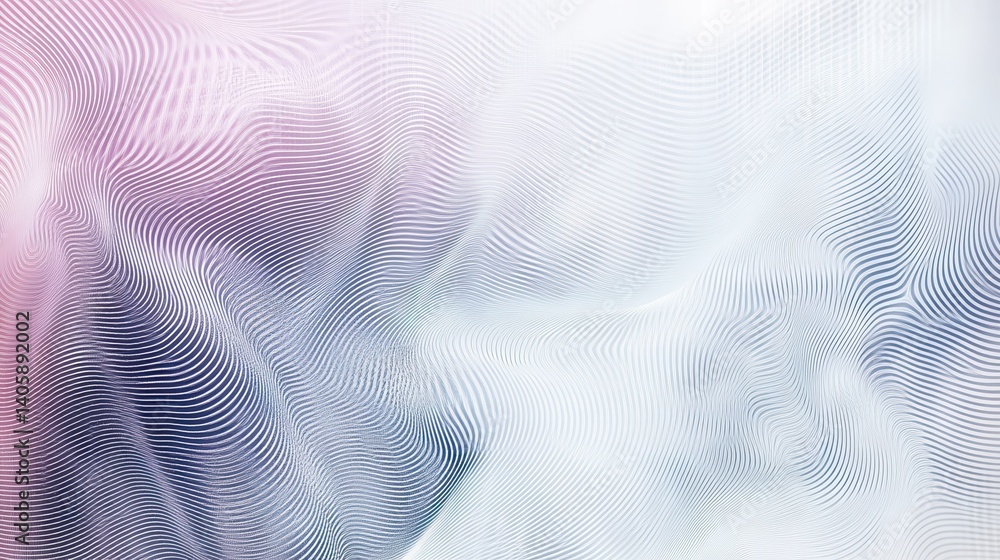 Poster abstract white gray colors gradient with wave lines pattern texture background. use for modern desig