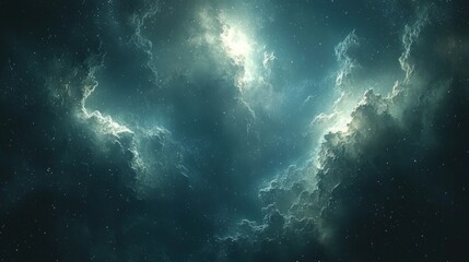 Obraz premium Cosmic nebulae clouds