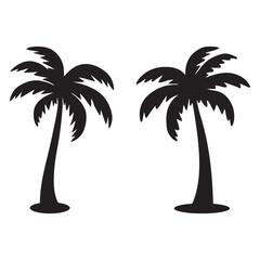 palm tree silhouette vector
