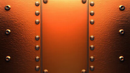 A vibrant and eye-catching orange metallic effect bronze copper texture illustration