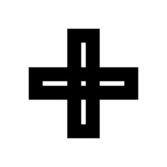 Obraz premium Cross icon