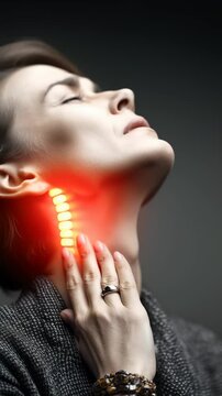 Cervical discomfort: spinal tension, nerve irritation, joint stiffness, muscle strain, vertebral damage, skeletal misalignment, posture issue, disc pressure, neck tightness, chronic ache.