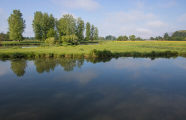 bord de Saône en été à Ouroux sur Saône