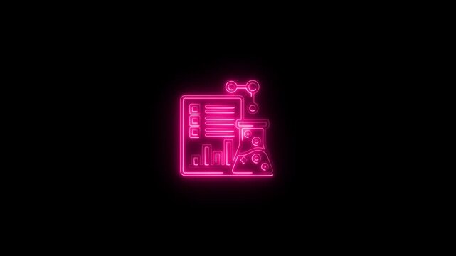Lab, equipment, chemistry, biology, computer, physics, test tube, science lab equipment, chemistry and medicine. Symbols for website or app ui, logo design