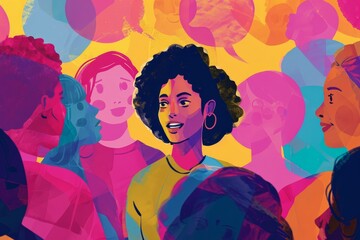 A visual representation of a community-engaged research workshop centered around storytelling. Participants share narratives and experiences, fostering a deeper understanding of community dynamics