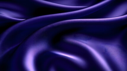 Obraz premium premium Luxurious Deep Blue Silk Fabric With Elegant Flowing Drapes