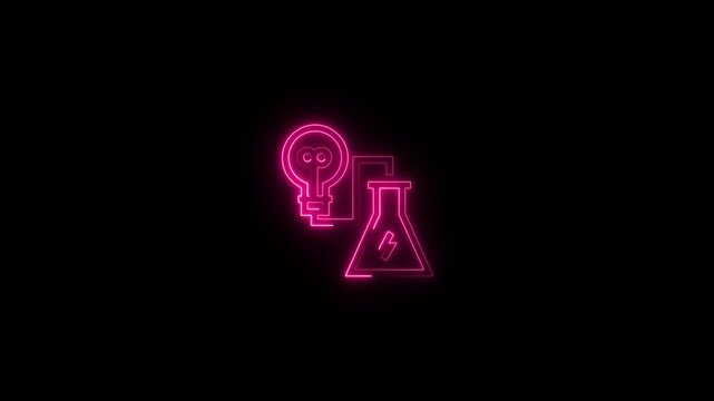 Laboratory Analysis and Medical Services Icon.creative icon Light bulb gear pencil ico
