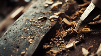 Carpenter cutting wood for custom cabinetry. Featuring craftsmanship and precision