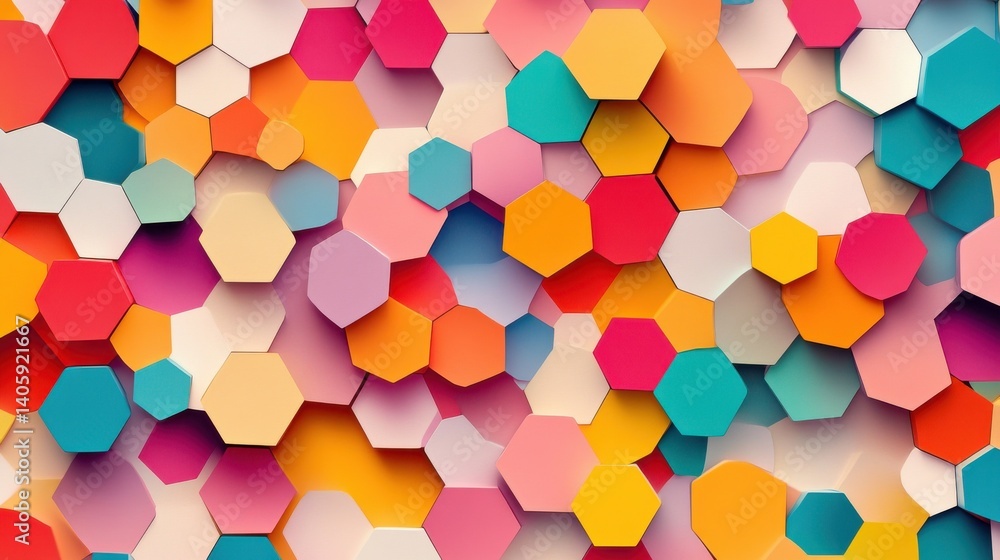 Poster hexagons pattern. geometric abstract background with simple hexagonal elements. medical, technology 