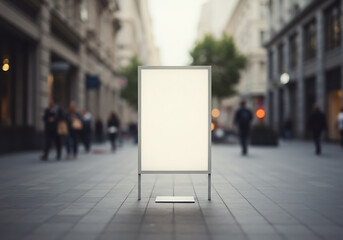 Blank sandwich board mockup street advertisement marketing promotion