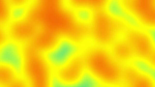 Mapa de calor para pantalla con tonos c&aacute;lidos, naranja, amarillo y verde.
