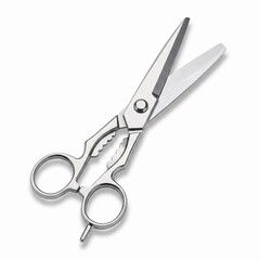 Hair cutting shears isolated on white background front view