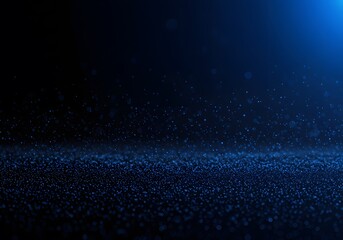 Fototapeta premium Abstract Blue Sparkle Background: A Serene Deep Blue Canvas