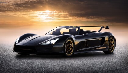 Fototapeta premium fast car on the road