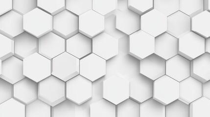 Naklejka premium Hexagons pattern. Geometric abstract background with simple hexagonal elements. Medical, technology or science design. illustration