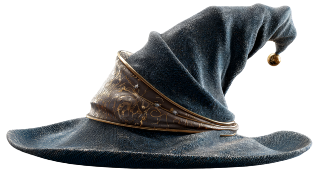 Magical wizard hat with intricate details and elegant design