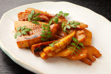 筍のバター醤油焼き